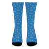 Blue And White Stethoscope Pattern Print Crew Socks