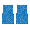 Blue And White Stethoscope Pattern Print Front Car Floor Mats