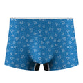Blue And White Stethoscope Pattern Print Men's Boxer Briefs