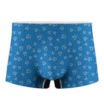 Blue And White Stethoscope Pattern Print Men's Boxer Briefs