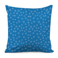 Blue And White Stethoscope Pattern Print Pillow Cover