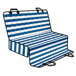 Blue And White Striped Pattern Print Pet Car Back Seat Cover