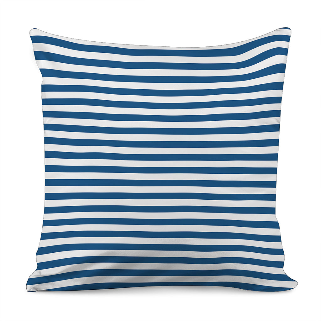 Blue And White Striped Pattern Print Pillow Cover