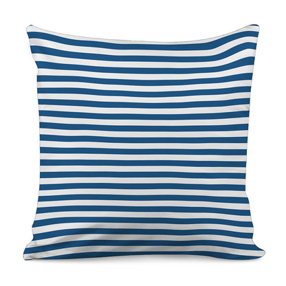 Blue And White Striped Pattern Print Pillow Cover
