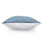 Blue And White Striped Pattern Print Pillow Cover