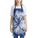 Blue And White Tie Dye Print Apron