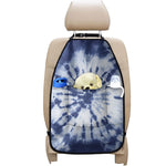 Blue And White Tie Dye Print Car Seat Organizers