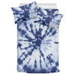 Blue And White Tie Dye Print Duvet Cover Bedding Set