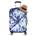 Blue And White Tie Dye Print Luggage Cover