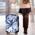 Blue And White Tie Dye Print Luggage Cover