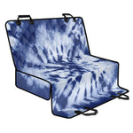 Blue And White Tie Dye Print Pet Car Back Seat Cover