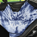 Blue And White Tie Dye Print Pet Car Back Seat Cover