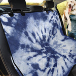 Blue And White Tie Dye Print Pet Car Back Seat Cover