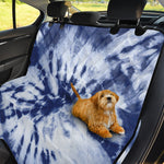 Blue And White Tie Dye Print Pet Car Back Seat Cover