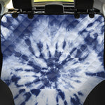 Blue And White Tie Dye Print Pet Car Back Seat Cover