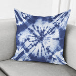 Blue And White Tie Dye Print Pillow Cover