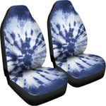 Blue And White Tie Dye Print Universal Fit Car Seat Covers