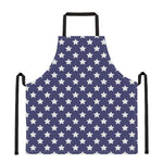 Blue And White USA Star Pattern Print Apron