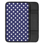 Blue And White USA Star Pattern Print Car Center Console Cover