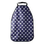 Blue And White USA Star Pattern Print Car Seat Organizers