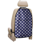 Blue And White USA Star Pattern Print Car Seat Organizers