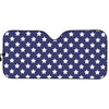 Blue And White USA Star Pattern Print Car Sun Shade