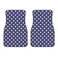 Blue And White USA Star Pattern Print Front Car Floor Mats