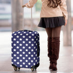 Blue And White USA Star Pattern Print Luggage Cover