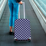 Blue And White USA Star Pattern Print Luggage Cover