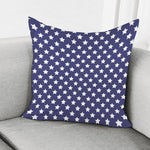 Blue And White USA Star Pattern Print Pillow Cover