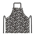 Blue And White Vegan Pattern Print Apron
