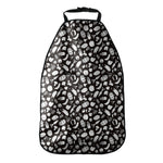 Blue And White Vegan Pattern Print Car Seat Organizers