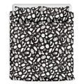 Blue And White Vegan Pattern Print Duvet Cover Bedding Set