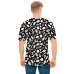 Blue And White Vegan Pattern Print Men's T-Shirt