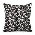 Blue And White Vegan Pattern Print Pillow Cover