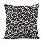 Blue And White Vegan Pattern Print Pillow Cover