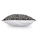 Blue And White Vegan Pattern Print Pillow Cover