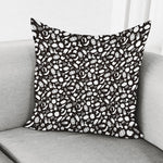 Blue And White Vegan Pattern Print Pillow Cover