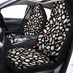Blue And White Vegan Pattern Print Universal Fit Car Seat Covers