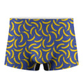 Blue And Yellow Banana Pattern Print Men's Boxer Briefs