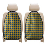 Blue And Yellow Buffalo Check Print Car Seat Organizers