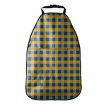 Blue And Yellow Buffalo Check Print Car Seat Organizers