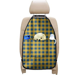 Blue And Yellow Buffalo Check Print Car Seat Organizers