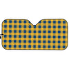 Blue And Yellow Buffalo Check Print Car Sun Shade