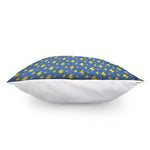 Blue And Yellow Lightning Pattern Print Pillow Cover