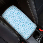 Blue Animal Paw Pattern Print Car Center Console Cover