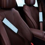 Blue Animal Paw Pattern Print Car Seat Belt Covers