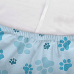 Blue Animal Paw Pattern Print Sofa Cover
