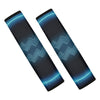 Blue Aquarius Zodiac Sign Print Car Seat Belt Covers