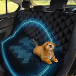 Blue Aquarius Zodiac Sign Print Pet Car Back Seat Cover